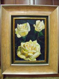 yellow roses original painting oil on