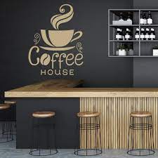 Coffee House Food Drink Quote Wall Sticker