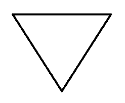 Imagini pentru triunghi alb cu varful in jos