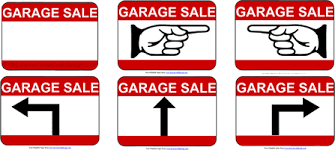 Hoover Web Design Blog Free Printable Garage Sale Signs