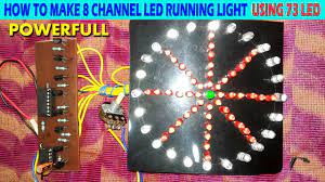 how to make 8 channel led running light