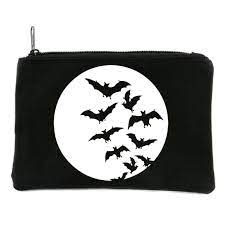 vire bats cosmetic makeup bag pouch