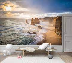 3d Beach Wallpaper Wave Wall Mural