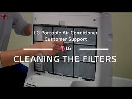 lg portable ac cleaning the filters