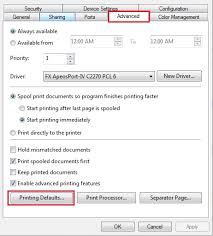 how to set print default to black and white