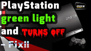 ps3 not turning on green light you