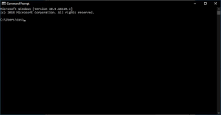 how to open a windows command prompt