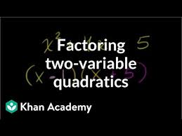 Factoring Quadratics With Two Variables