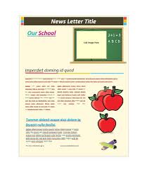 50 Free Newsletter Templates For Work School And Classroom