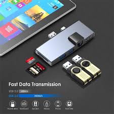 In addition to the surface connect port, the right side houses a usb 3.0 port and a mini displayport. Microsoft Surface Pro 6 5 4 Usb 3 0 Hub Docking Station 4k Hdmi Port Sd Tf Momery Card Reader Converter Combo Adapter Adaptor Usb Hubs Aliexpress