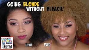 & like u said.it will make it orange. How I Dyed My Hair Blonde Without Bleach Youtube
