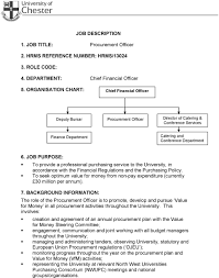 Oversees and directs treasury, budgeting, audit, tax, accounting, purchasing, real estate and insurance activities for the dealership. Job Description 1 Job Title Procurement Officer 2 Hrms Reference Number Hrms Role Code 4 Department Chief Financial Officer Pdf Free Download