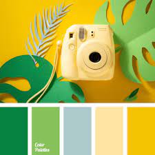 yellow and green color palette ideas