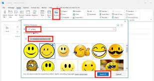 how to insert emojis in outlook ionos