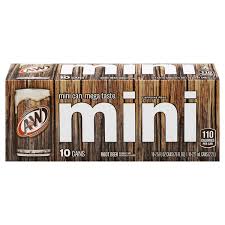 save on a w mini root beer 10 pk