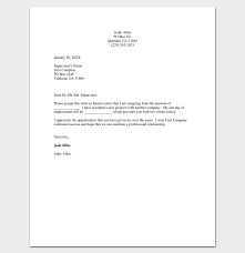 Simple Resignation Letter Radiosava Info