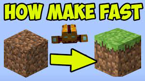 MINECRAFT 1.19.3 How to Make Dirt Into Grass (2023) - YouTube
