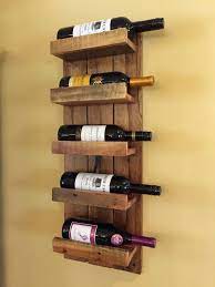 Solid Wood Wall Mounted Wine Rack 5