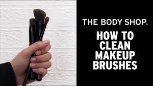 how to clean makeup brushes the body