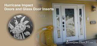Hurricane Proof Doors Etched Glass