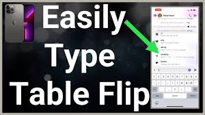 how to type a table flip you