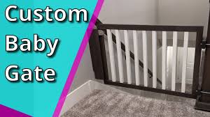 custom wood baby gate diy build you