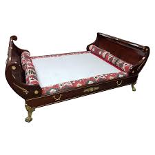 19th century elegant boat bed mahogany