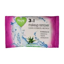 hope care makeup remover wipes 25 pieces