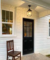 Inviting Front Porch With Lighting