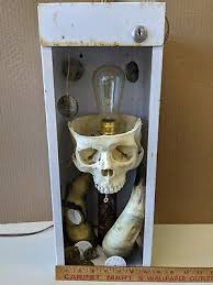 gothic macabre handmade skull l fire
