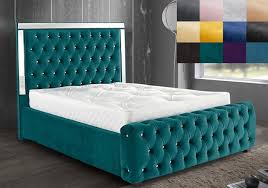 Maxilux Diamante Fabric Bed Frame