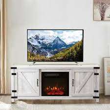white fireplace tv stands electric