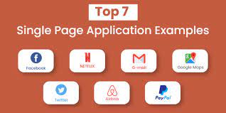 single page application exles