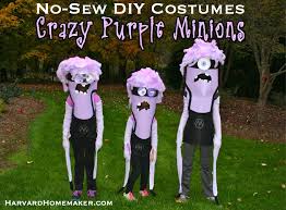Did everyone just forget about the purple ones from despicable me 2? Diy Crazy Purple Minion Costumes Harvard Homemaker
