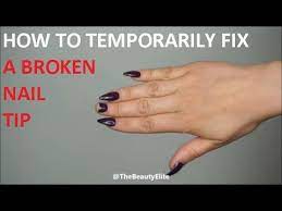 broken acrylic nail tip