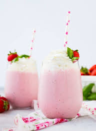 Homemade Strawberry Milkshake With Fresh Basil Rachel Cooks