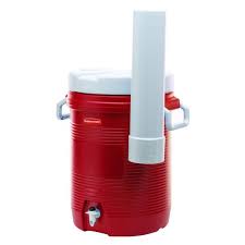 rubbermaid 5 gal red water cooler with