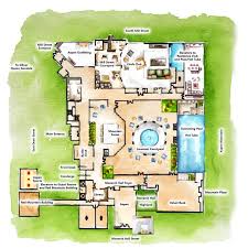 draw watercolor house plan by