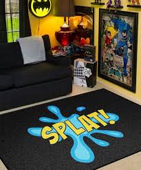 splat vine comic book area rug rug