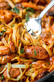 creamy cajun shrimp pasta with sausage