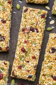 healthy nut free granola bars easy no