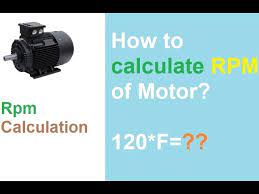 how to calculate rpm of motor you