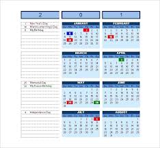 Excel Calendar Schedule Template Free Word Format