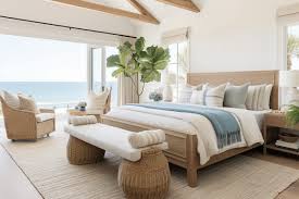 serene neutral coastal bedroom design