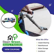 home steam green carpet cleaning and