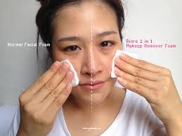 review biore 2in1 makeup remover foam