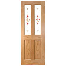 Seadec Waterford Oak 2 Panel Door Glass