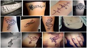 Many people have a music note heart tattoo, music note tattoo behind their ears and many more just because of the love all the joy that music and songs have brought to them! 15 Best Music Tattoo Designs For All The Music Lovers I Fashion Styles