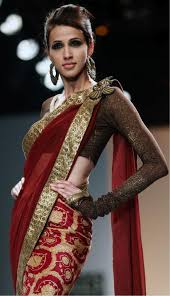 The front portion comes with a princess cut and attached pads. Sari Blouse With Full Sleeves Fashion Ki Batain