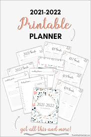 The classic and mini sized pages have been placed in the center of the page so you can print another month on the back if you'd like to build a calendar planner that has back to. Free Download 2020 2021 Printable Planner Updated For 2021 2022